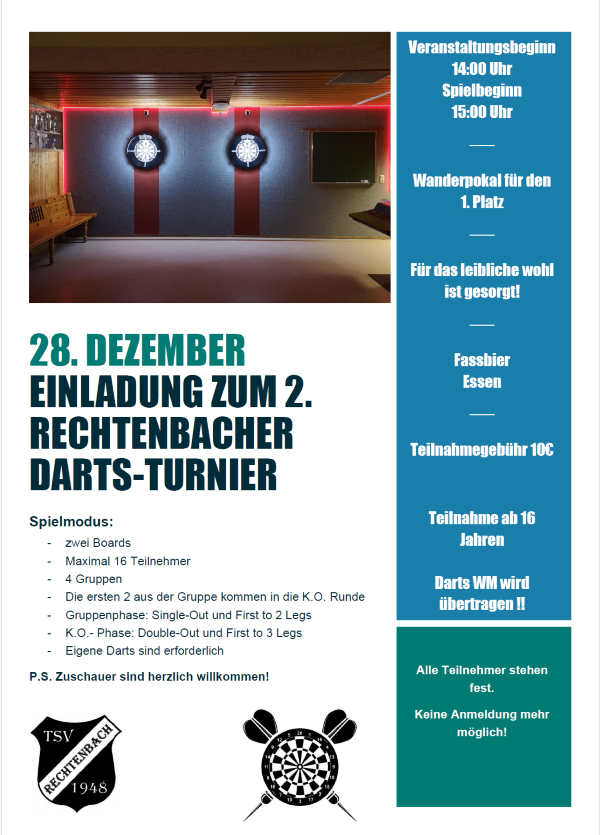 2. TSV Dartsmeisterschaft