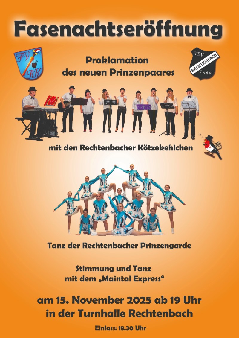 Faschingseröffnung Rechtenbach 2025