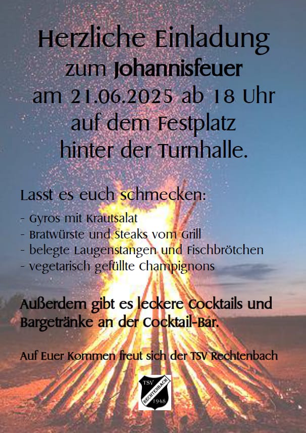 Johannisfeuer 2025 TSV Rechtenbach
