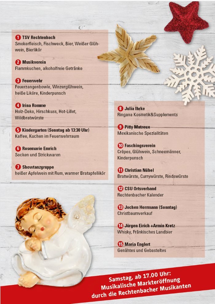 Weihnachtsmarkt Rechtenbach 2025